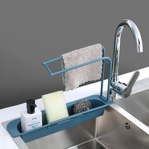 New Expandable Blue Dish Drainer